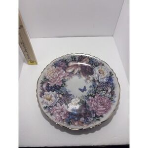 Bradford Exchange Floral Greetings‎ Set Lena Liu Collector Plate 'Circle of Love